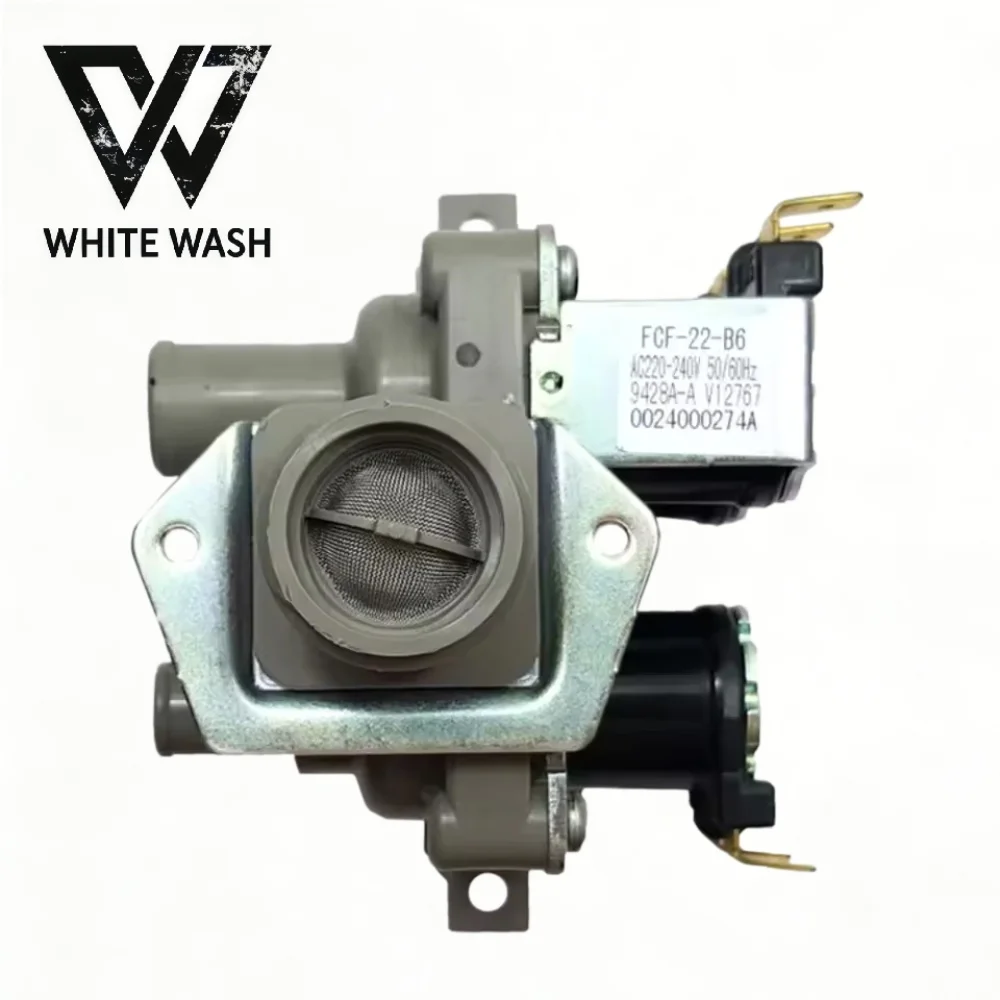 

New FCF-22-B6 Electric Water Valve for Washing Machine Compatible with FCE90-270A0 0024000274A Laundry Machine Accessories