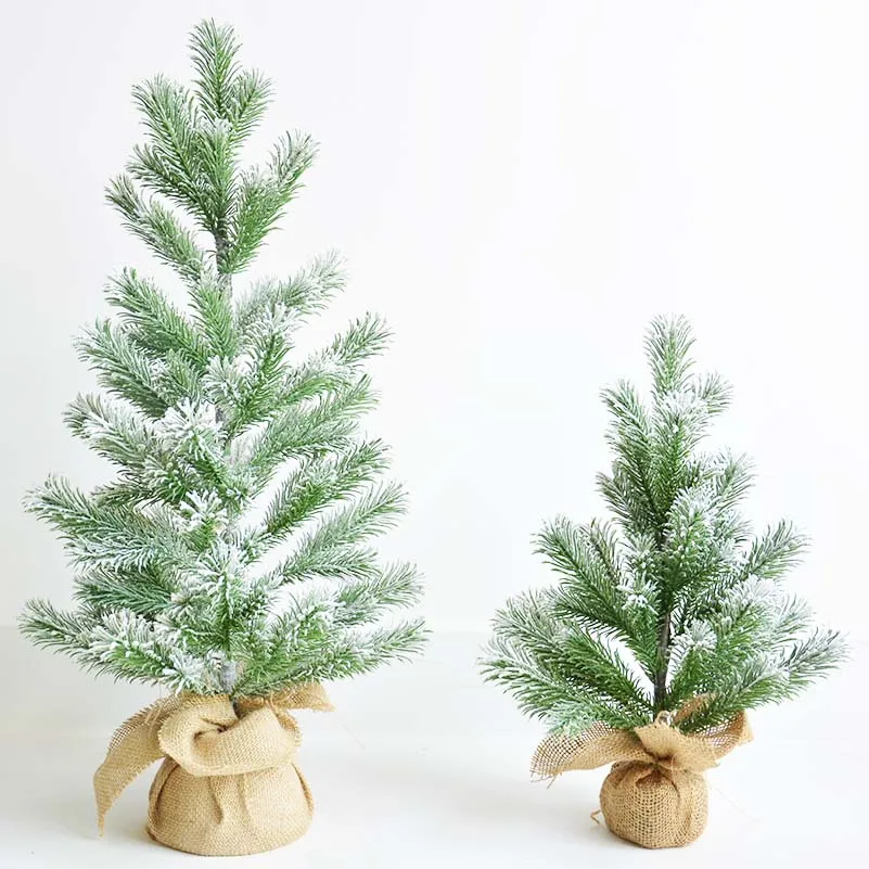 

Artificial Mini Snowy Christmas Tree Bonsai Plantas Artificiales Fake Plants Home House Decoration