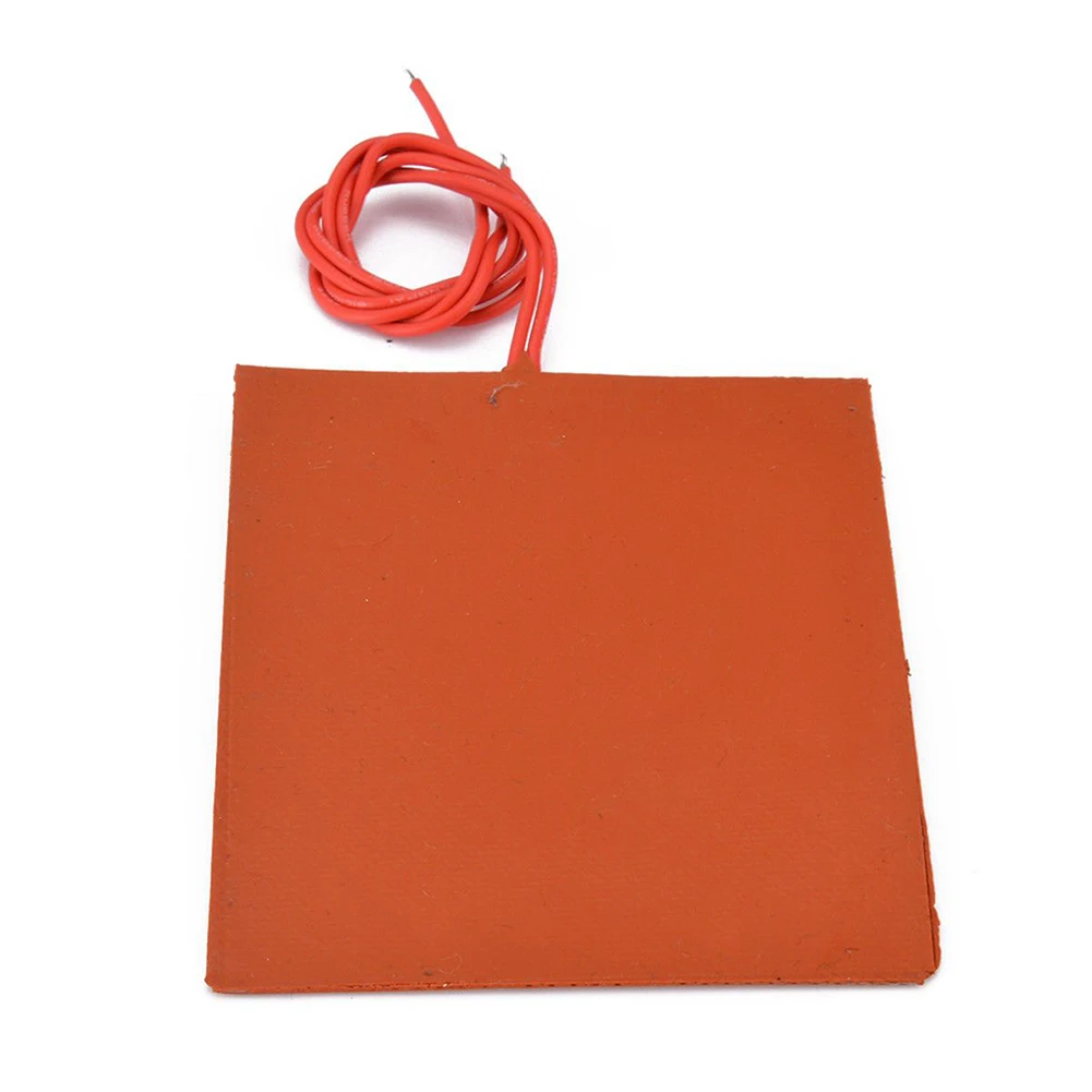 

Home Heating Pad Space Heaters Silicon Rubber Waterproof 20W 5.7Ω 80x100mm Flexible Heater Pad For Oil Tank 1pcs
