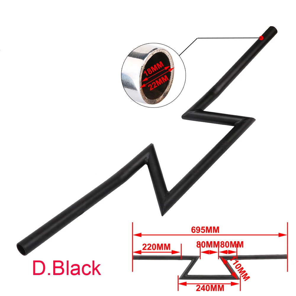 

Motorcycle 22mm 7/8" Handlebar Chrome Retro Drag Handle Z Bar For Harley Sportster 1200 883 Touring Chopper Bobber Dirt Bike