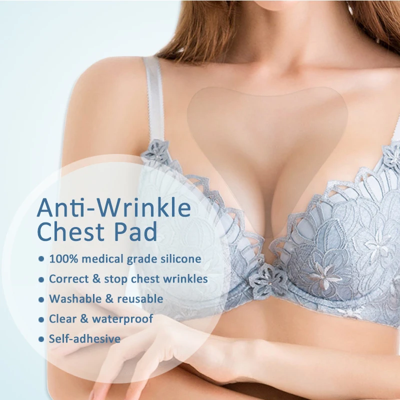 Reusable Silicone Neck Pad Neck Wrinkle Treatment Prevention Anti Wrinkle Anti-Aging Wrinkle Chest Pad Smoothing Wrinkle Patch