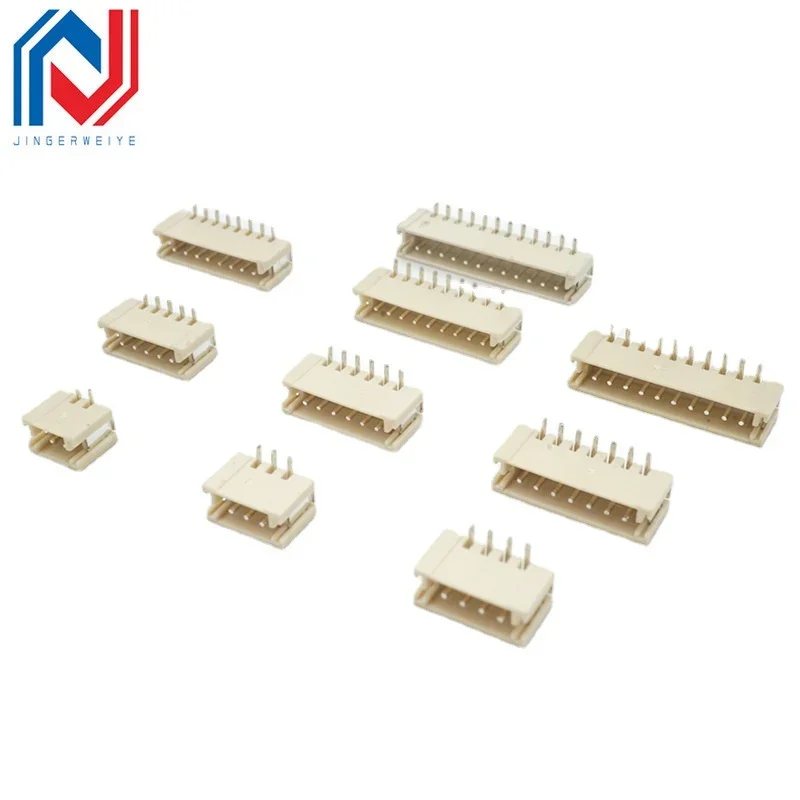 20Pcs/lot Picth 1.5mm Vertical Sticker plug Zh1.5mm Vertical Patch Socket 2P/3P/4P/5P/6P/7P/8p-12p  Connector Socket
