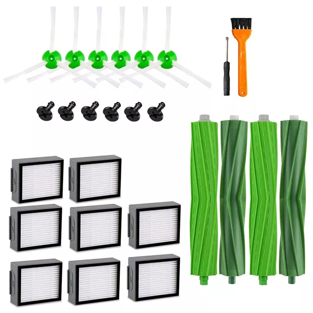 Vacuum Cleaner Accessories Kit For I7 Replacement Part Filter Compatible With Irobot Roomba I7 I7+/I7 Plus E5 E6 E7 Series