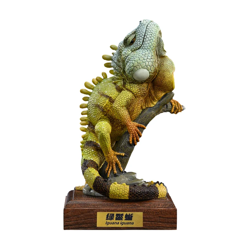 Original Animal Planet Aciton Figure Cute Kawaii Green Iguana Insects Anime Decor Resin Models Toys Creativity Gift