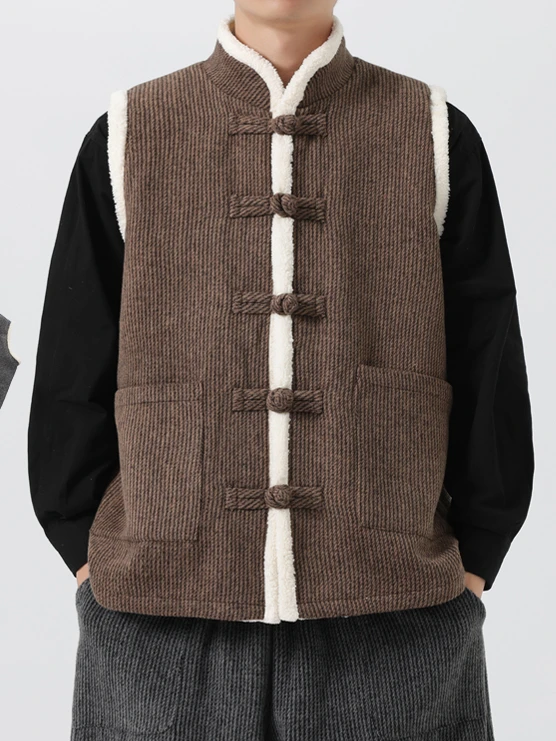 new-chinese-sle-men's-cotton-vest-stand-collar-thiened-fce-winter-warm-woolen-svel-gilet-national-sle-casual-wear