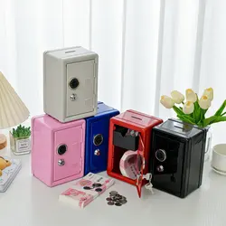 Household Insurance Box Vertical Mini Metal Safe Car Safe Key Insurance Cabinet Desktop Decoration Piggy Bank