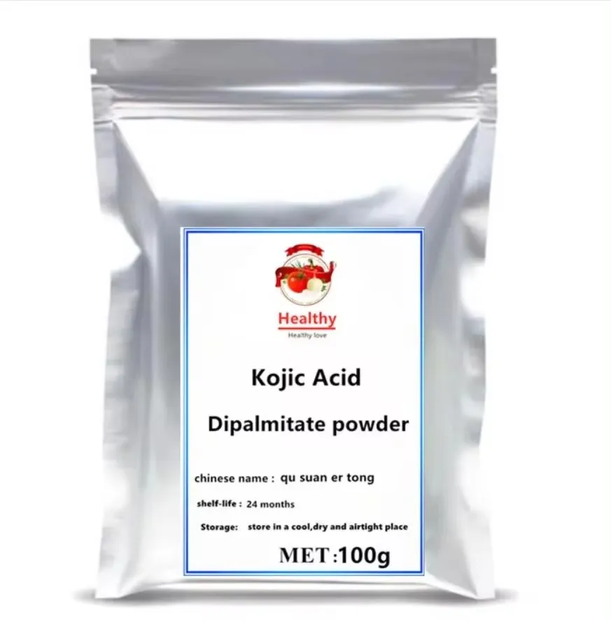 Hot Sale Kojic Acid Dipalmitate powder Pure Cosmetics 99% Kojic Acid Soap Skin Whitening Serum Extract Freckle Removing