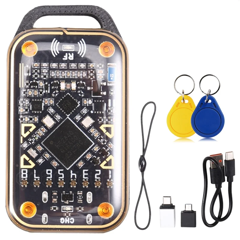 ترقية Chameleon Ultra Smart Card Emulator 125K 13.56M RFID قارئ الشرائح الذكية + 2XUID المفاتيح بطاقة فك NFC الناسخ-AAAE