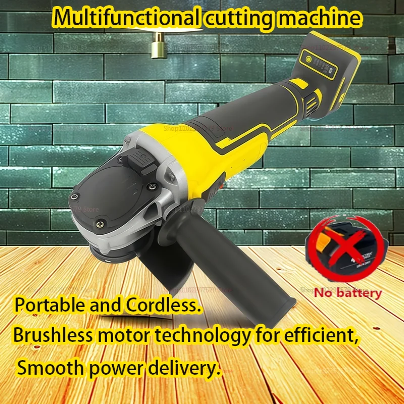 125mm Brushless Angle Grinder Bare Tool Metal Polishing Cutting Machine for Car Fabrication For Dewalt 20V Battery Pin