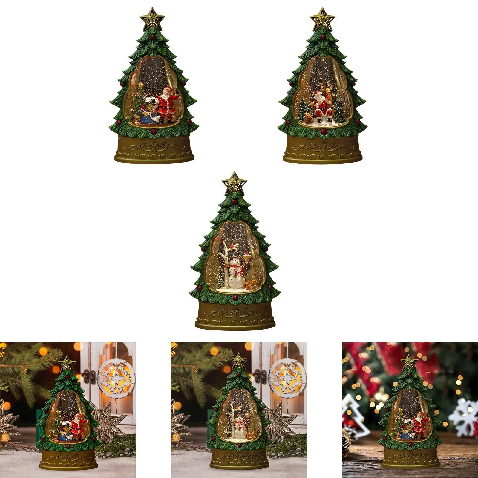 

Рождественский снежный шар, настольный орнамент, центральная часть стола, ночник с подсветкой