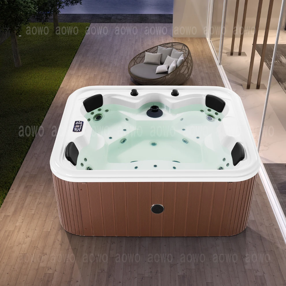 Outdoor Jacuzzii  spa pod vibration Outdoor Spa Tub Pool Heater 4 Person Acrylic Whirlpool Spa Bathtub for Bathroom