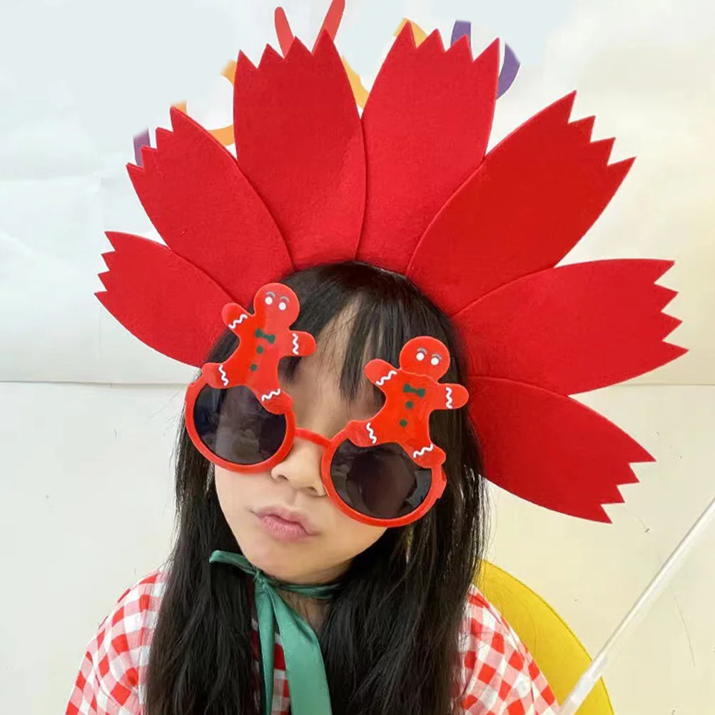 

3 pcs Sunflower Flower Headb For Girl Girls Headb Non woven Funny Photo Prop Birthday Accessories Hair Decorations