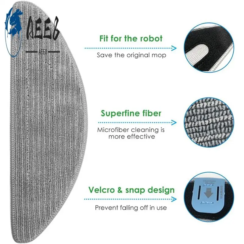 

AEE8-для робота-пылесоса Irobot Roomba Combo I5, I5+, J5, J5+, основная боковая щетка, тканевые подушечки для швабры, аксессуары