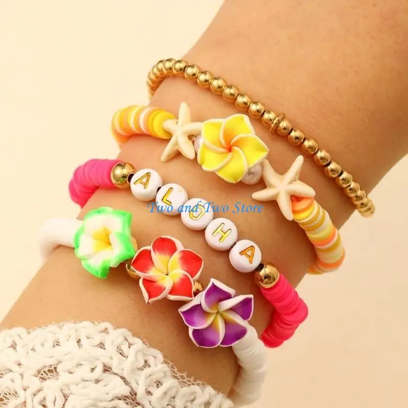 

HX6F Elegant And Plumeria Bracelet Stylish Wrist Chain Perfect For Gifting