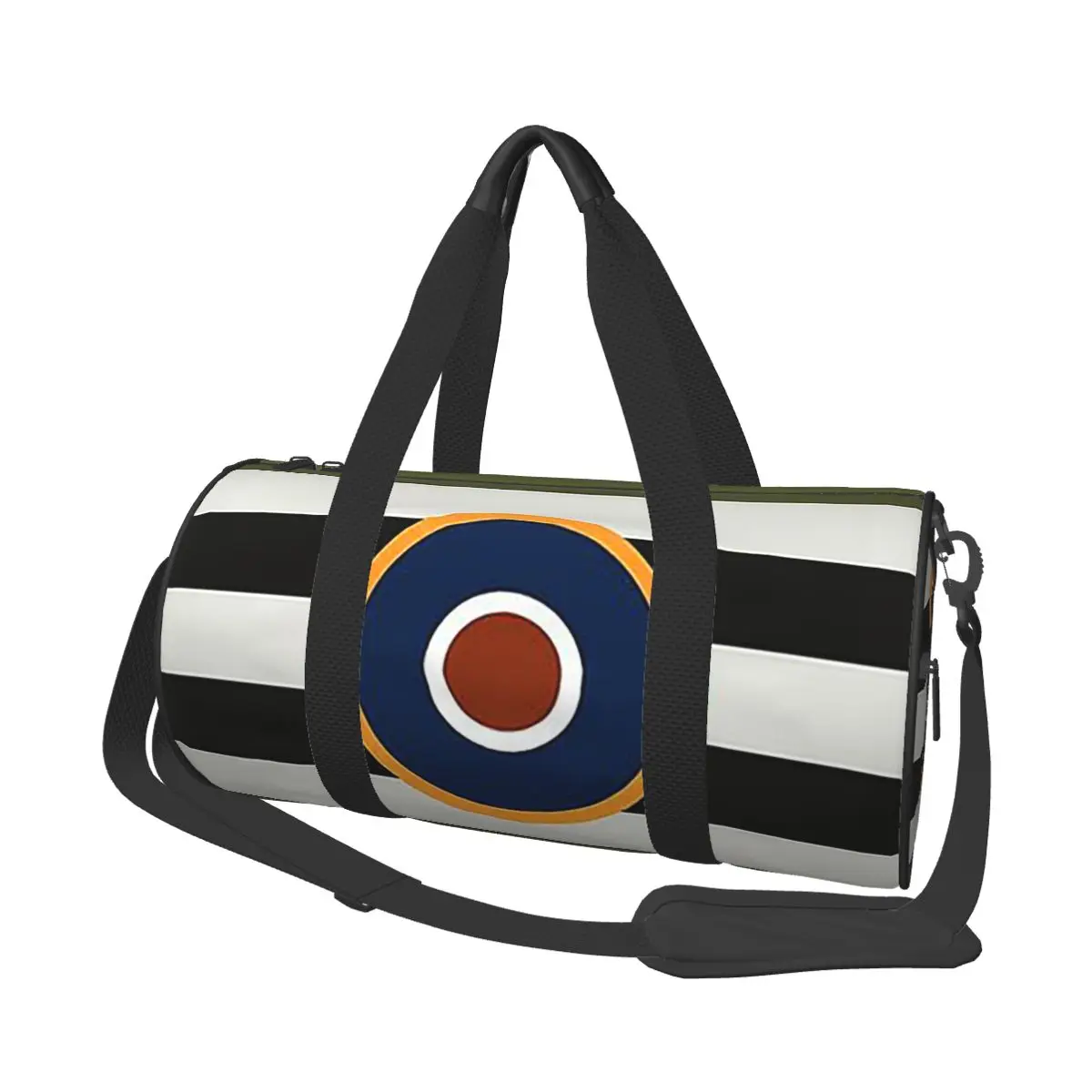 

D-Day в полоску с RAF Круглая большая спортивная сумка Водонепроницаемая дорожная сумка Duffle Сумки Сумка для фитнеса