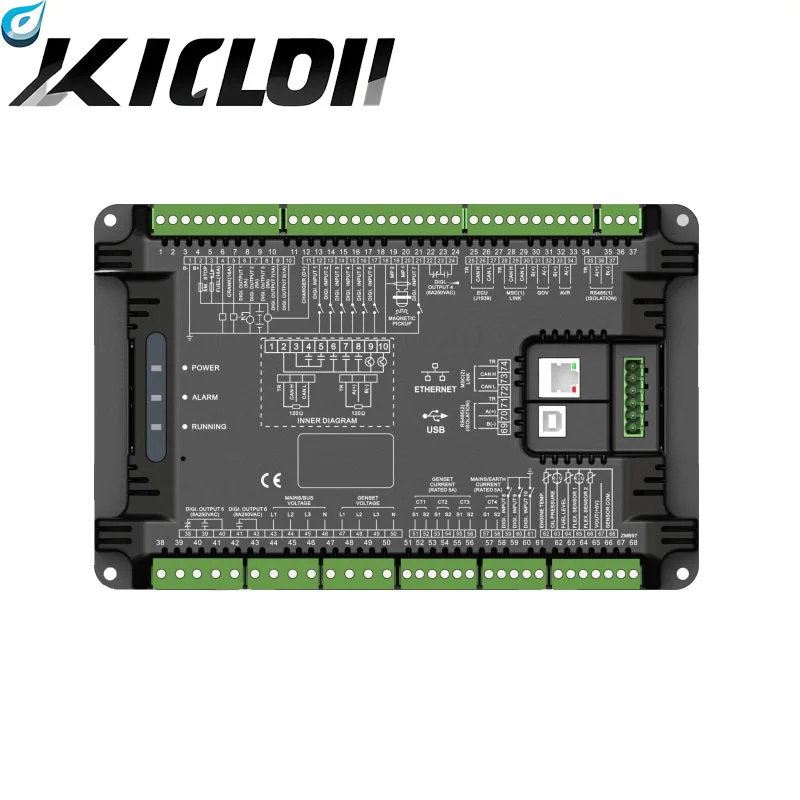 

HMB9700 SmartGen Multiple Genset Parallel Controllers Connected to the Grid and Four Protection Modules Original Kit Xeon