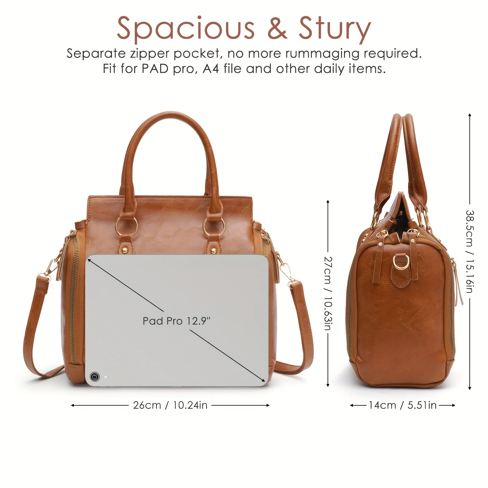 Retro Handbag PU Leather Women Bag Purse Portable Storage Bag With Multi Card Slots Women's Multi Layer Crossbody Bag