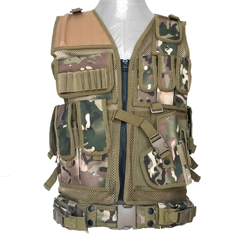 Hiking and Mountain Climbing Multifunctional Vest, Breathable and Wear-resistant, Outdoor Training Tactical Protection Vests