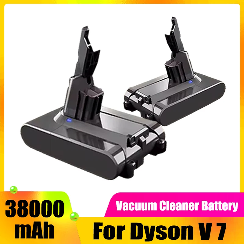 21.6V 38000mAh, for Dyson V7 vacuum cleaner battery replacement backup battery