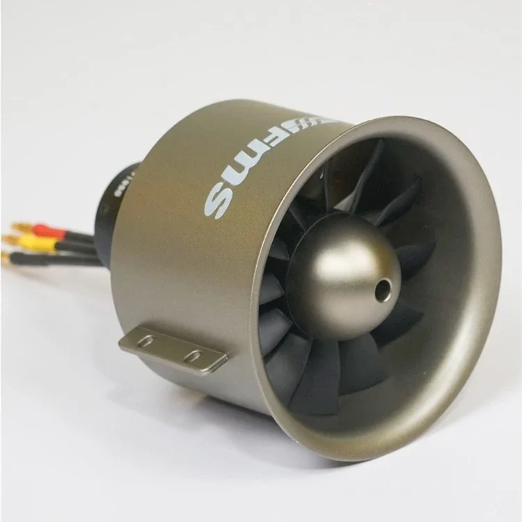 FMS 90mm Pro 12-Blades Metal Ducted Fan EDF With 4068 1850KV 6S Inrunner Brushless Motor for RC Airplane Ducted Fan Plane