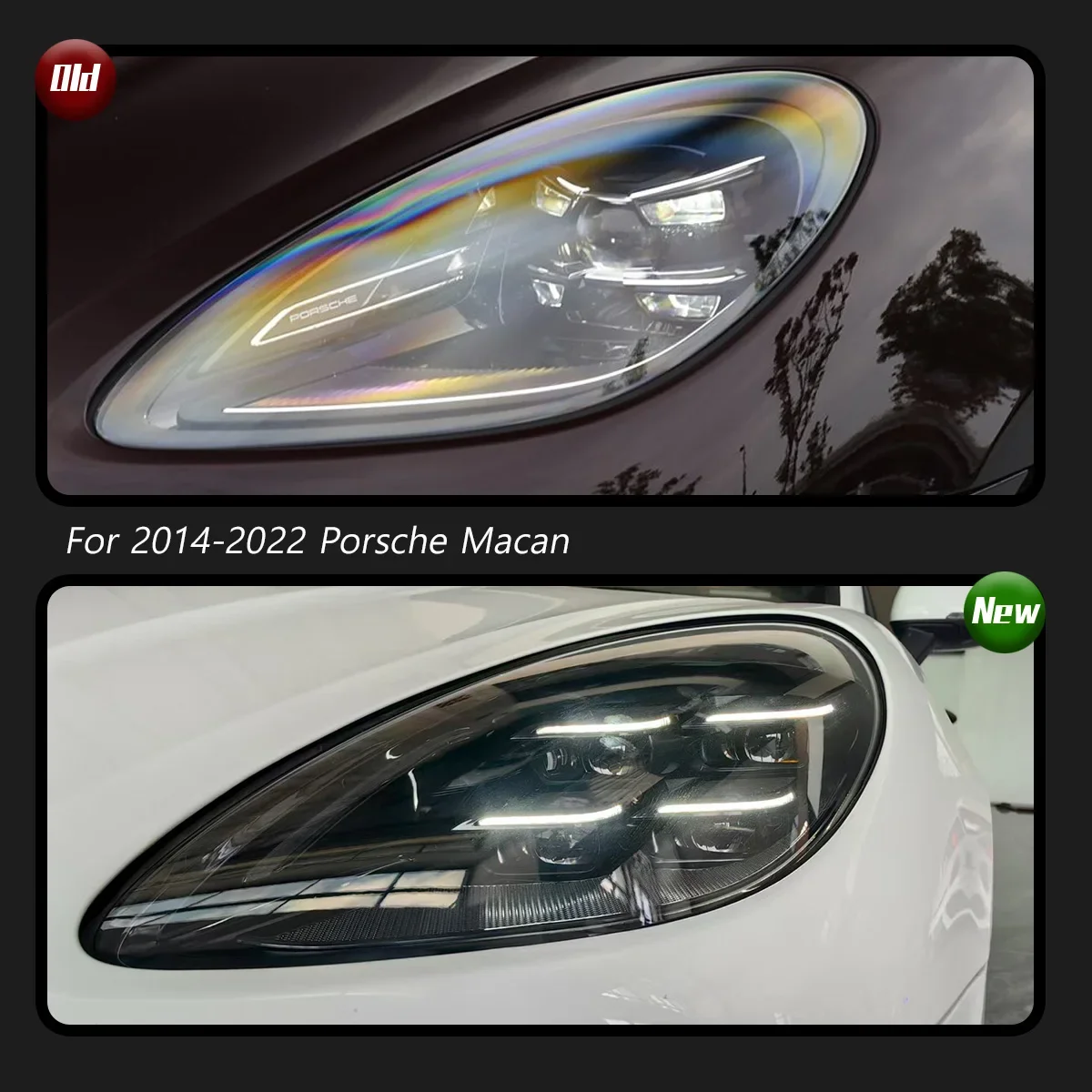 

TYPY Новая светодиодная фара, обновленная, модифицированная для Porsche Macan, 2014-2022, фара с динамическим сигналом, автоаксессуары