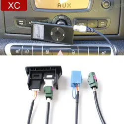 6 8 Pin Car CD Radio 3.5mm AUX USB Interface Panel With Adapter Cable Fit For Mercedes-Benz  Smart 450 451 smart fortwo