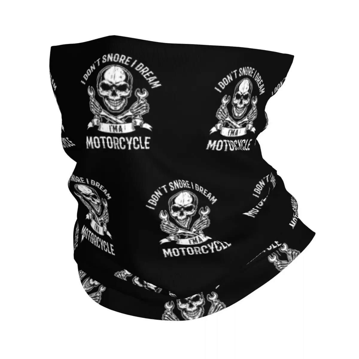 Motorcycle Biker Saying Bandana Neck Cover Printed Wrap Scarf Warm Headwear Hiking for Men Women Adult All Season