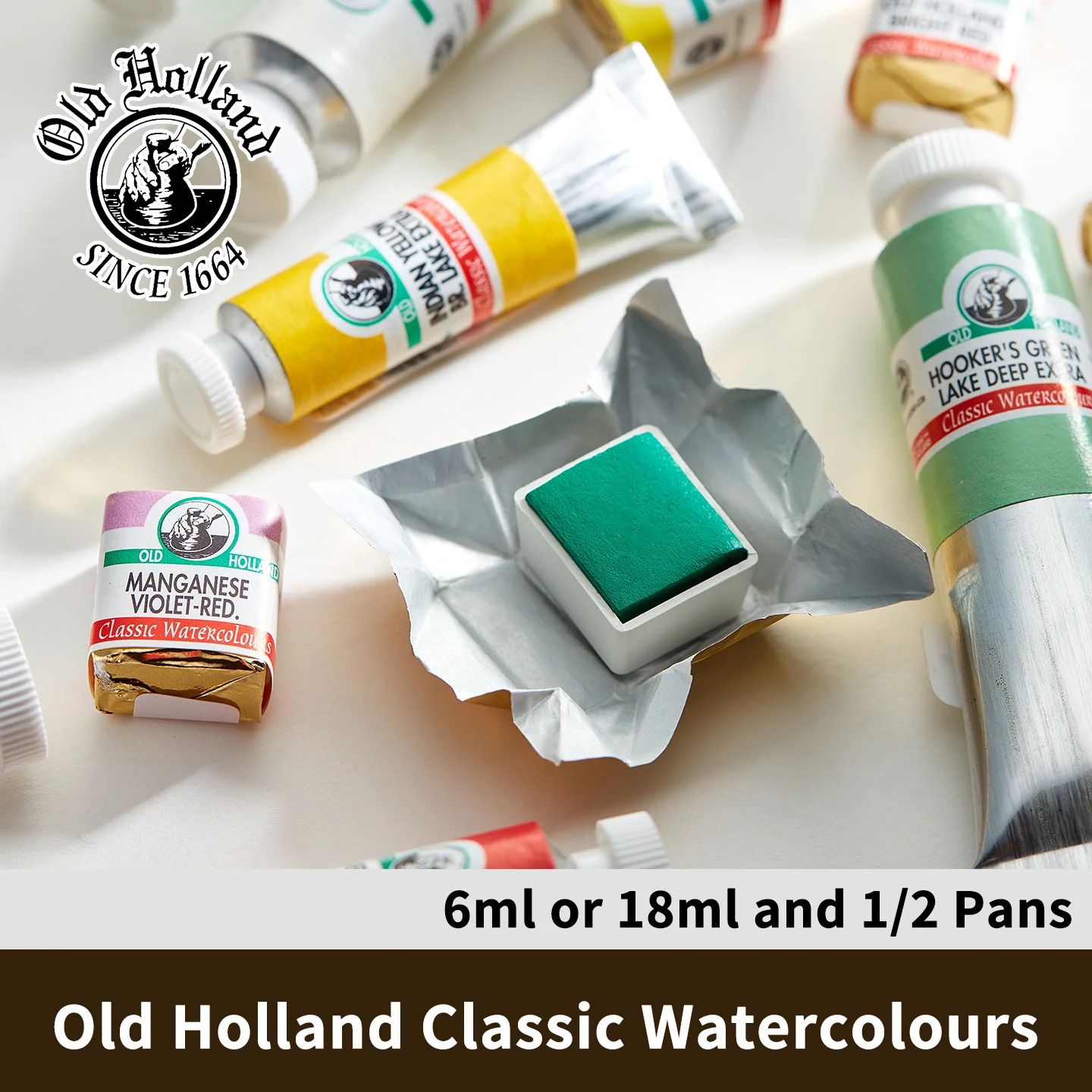 Old Holland Classic Artist Watercolor Paint 6ml 18ml Single Color 168 Colors Solid Watercolor for Professional Painting Link 3