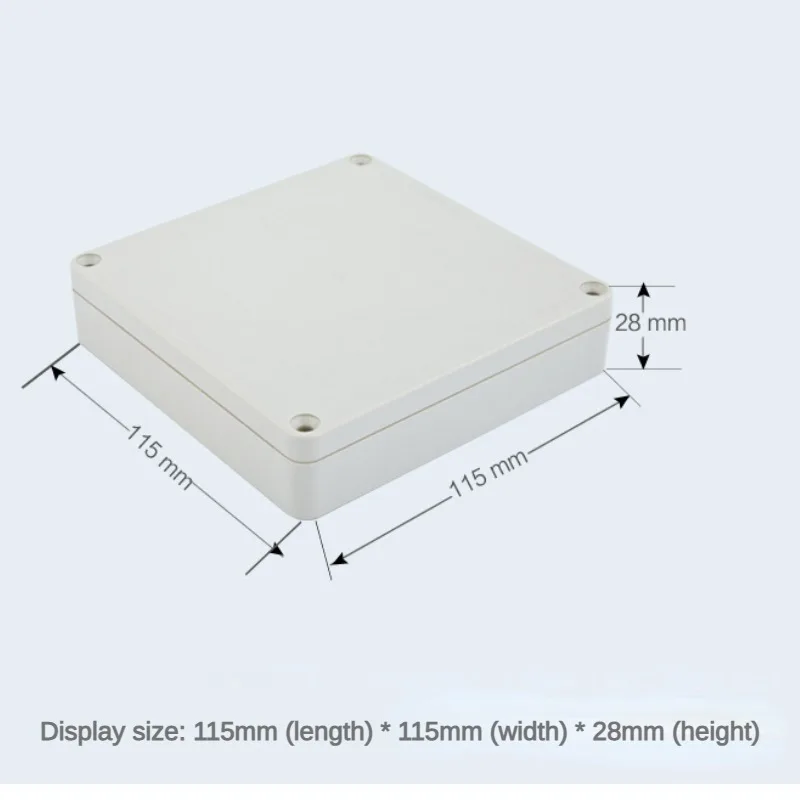 Waterproof ABS Wire Junction Boxes for Indoor Control, Module Security and Instrument Equipment Inverter, 115 * 115 * 28mm