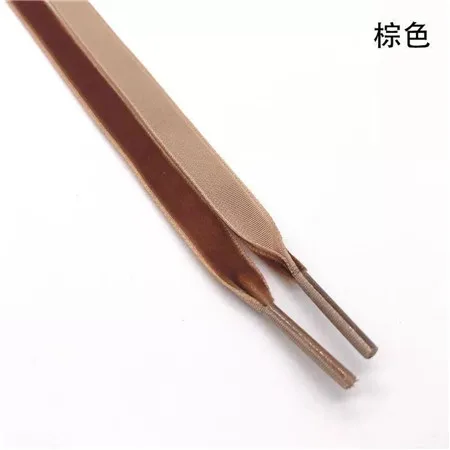 1 Pair Single-side Velvet Surface Shoelaces Width 1cm Length 80/100/120/160CM Red Black Sports Casual Shoes Laces