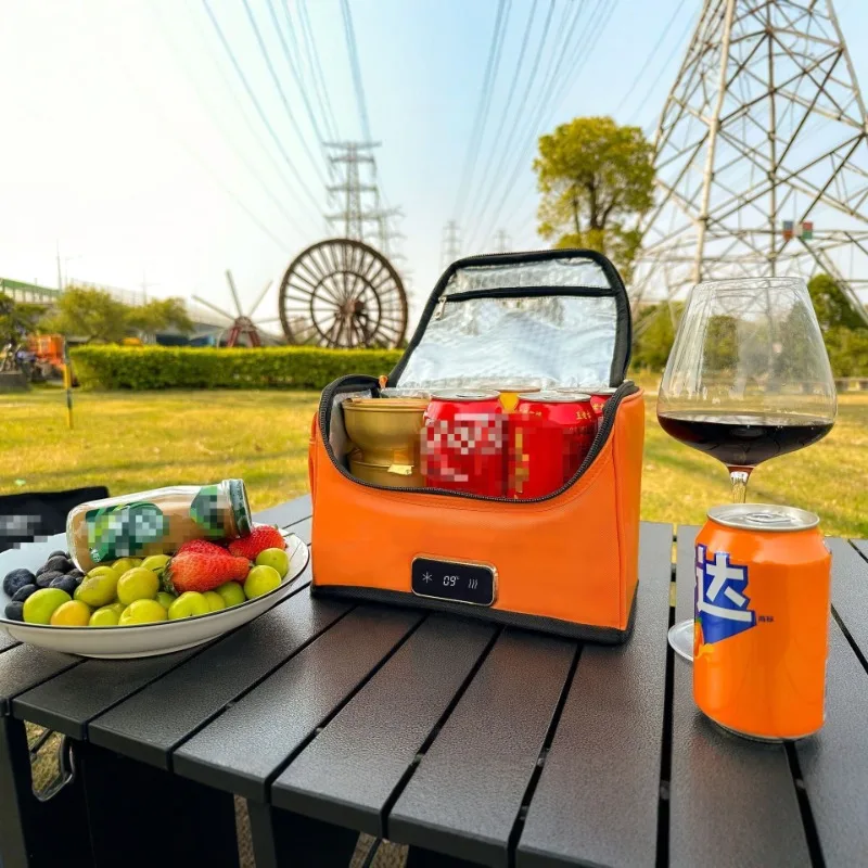Multi-scene soft bag refrigerator, hot and cold dual-use portable, car and home dual-use refrigerator bag