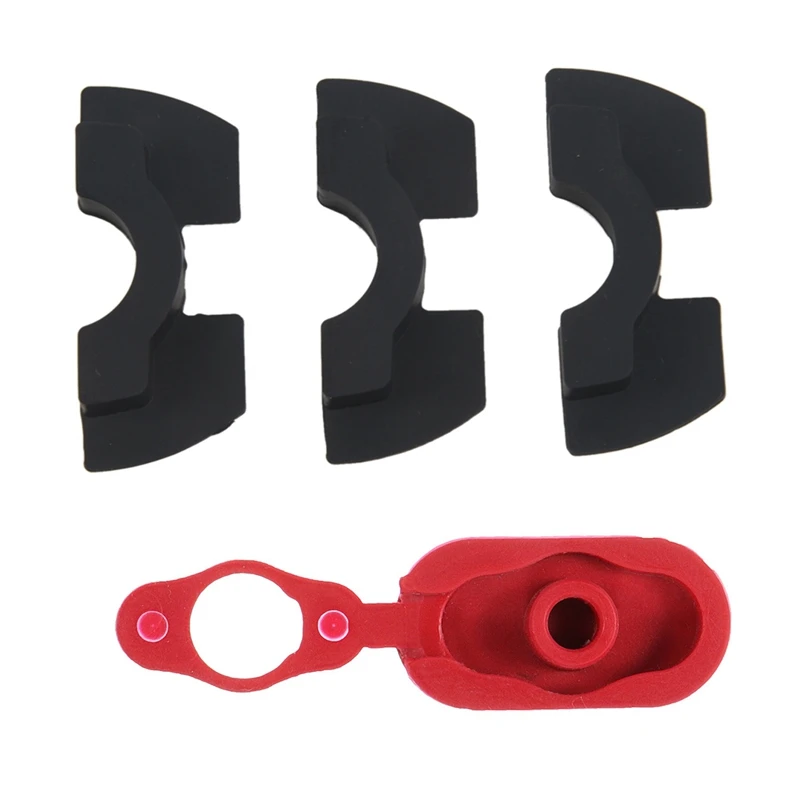 

2 Pcs Accessories: 1 Pcs Pole Front Fork Rubber Pad Folding Cushion & 1Pcs Charging Port Dust Plug Rubber Case