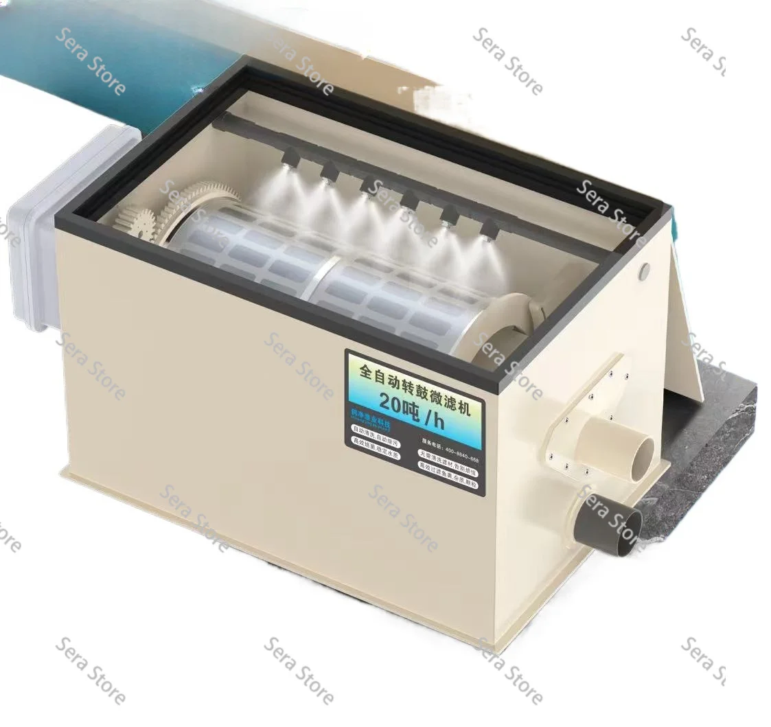 Fish Pond Water Treatment Machinery Micro Drum Filter Koi Pond Biological Filtration System Microfiltration Machine For Pond