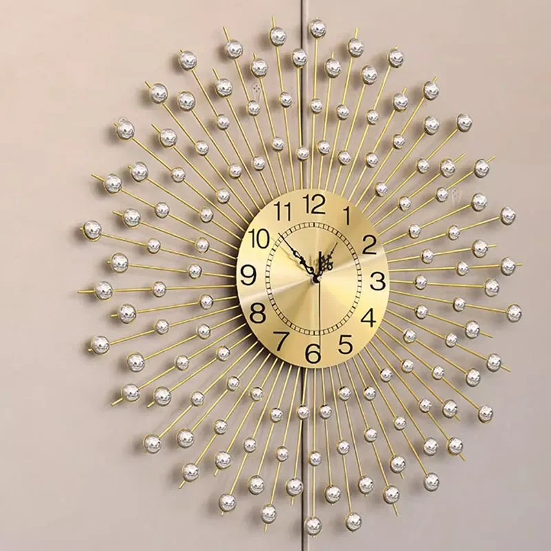 

Luxury Wall Clocks 3d Large Modern Creative Design Metal Aesthetic Silent Clock Wall Living Room Horloge Murale Home Decor