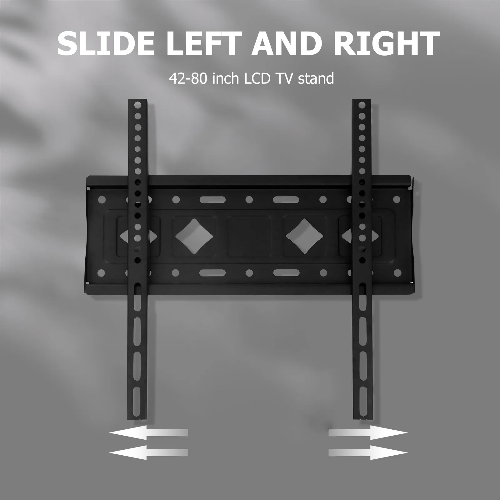 1Pcs TV Wall Mount Bracket for 26-65 Inch Flat Screen Tvs Heavy Duty Steel Construction Easy Install with Level Meter Space