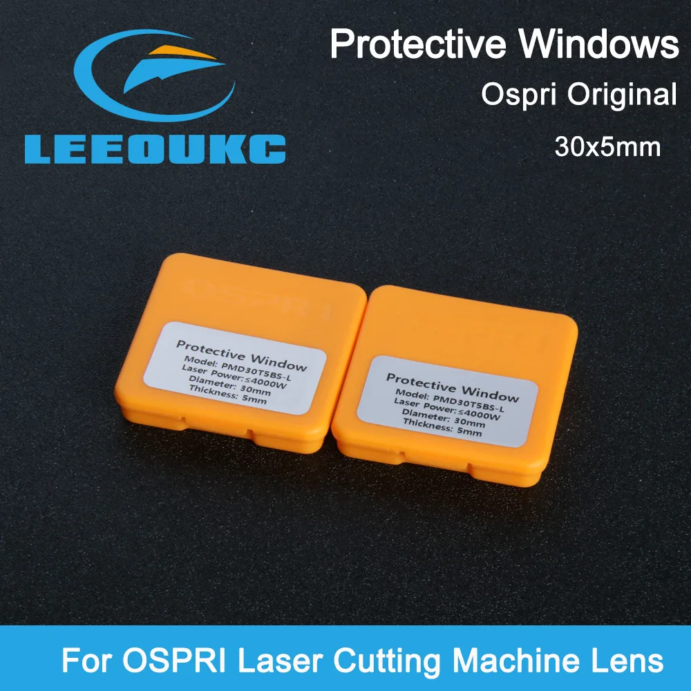 Original OSPRI 50pcs/Lot Fiber Laser Protective Windows 30×5mm Optical Lens For OSPRI Laser Cutting Machine Lens