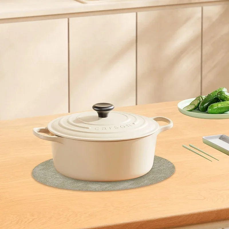 

4PCS Round Placemats Sets Luxury Faux Leather Table Mats Pad Table Sets Non-Slip Washable Place Mats 테이블매트 Салфетки