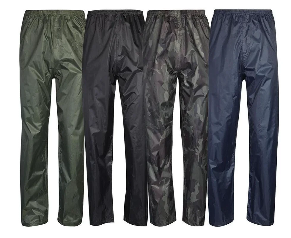 Mens Womens Waterproof Over Trousers Fishing Walking Rain European and American Fashion Trends