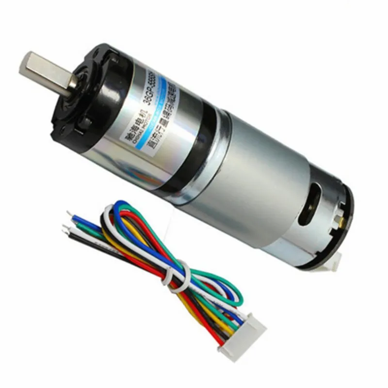 Imagem -02 - Redução Planetária Motor Hall Codificador Gear Robot 36gp 555 36 mm dc 12v 24v 30w 120w