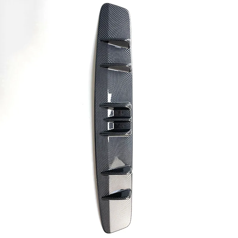 

Shark fin rear bar universal spoiler car modified rear bumper chassis baffle black rear lip bright black carbon fiber TY-WP-0154