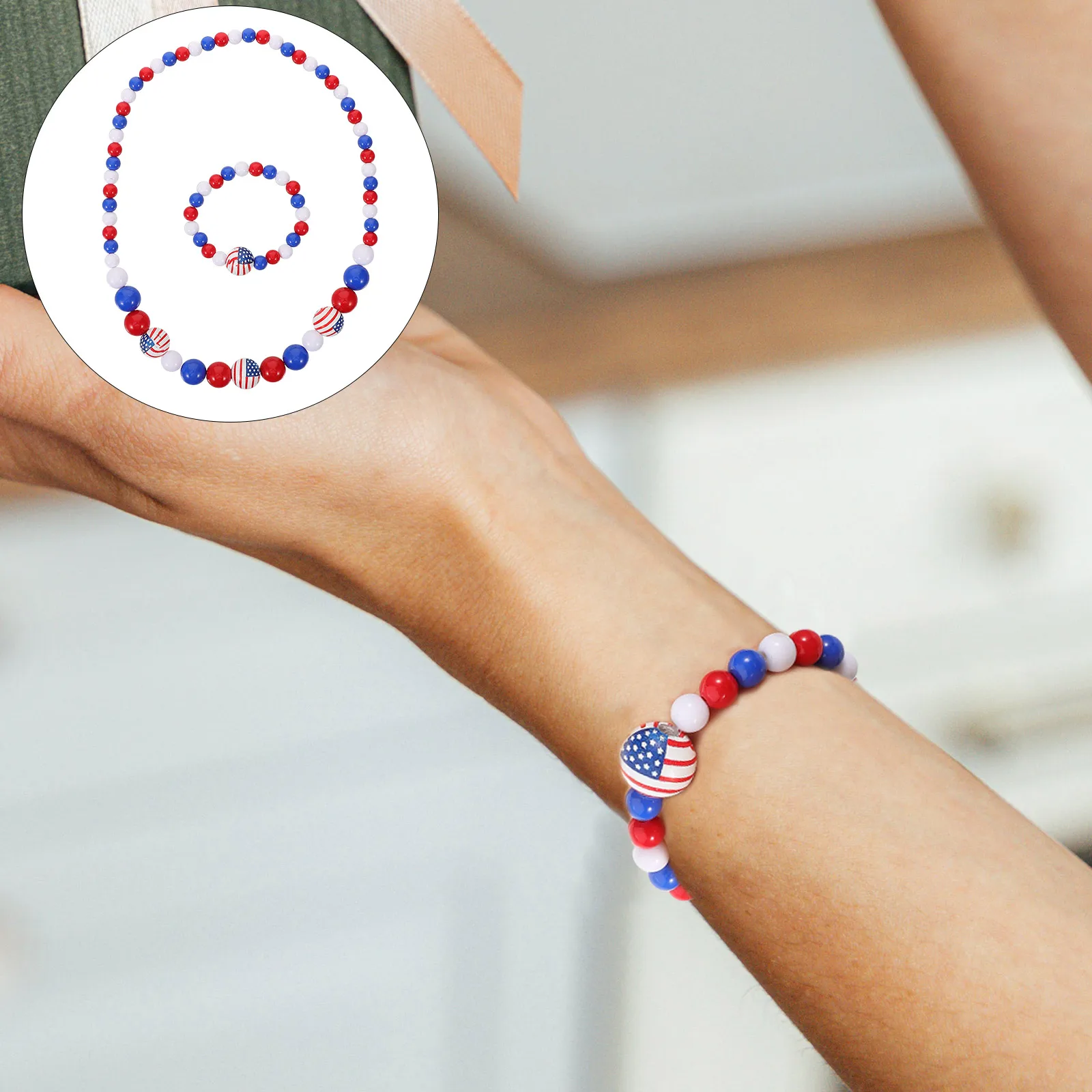 خشبية مطرز قلادة حلية الفتيات قلادة العلم مجموعات المجوهرات للبالغين النساء ملكة جمال