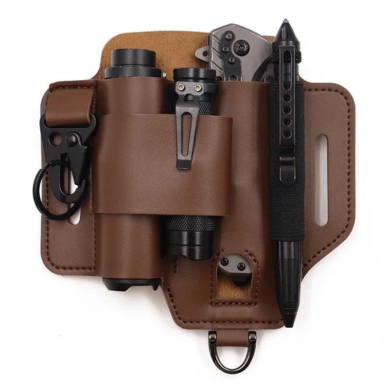 Tool holster, wild survival storage, fanny pack, outdoor flashlight storage set.