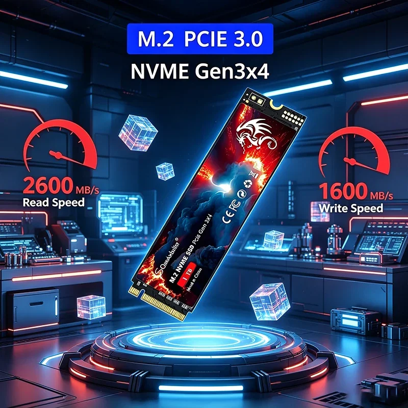 

SomnAmbulist M.2 NVME Internal SSD for Laptop Desktop Game Console PCIe 3.0 2280 Interface - 128GB 256GB 512GB 1TB Options