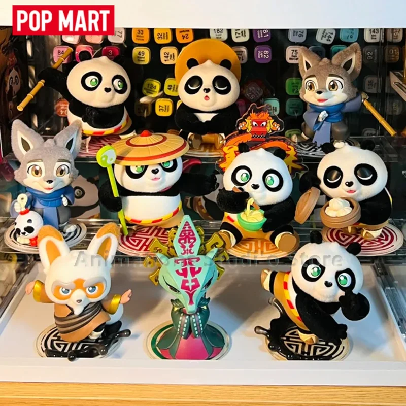 POP MART Disney Universal Kung Fu Panda Action Figures Toys The Chameleon Master Shifu Po Zhen Anime Figures Dolls Toys Gifts