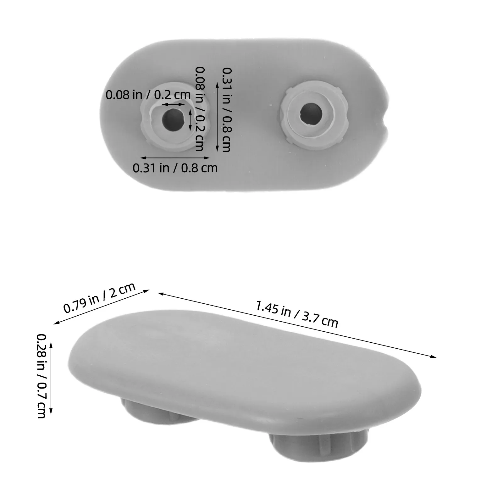 4pcs Toilet Seat Bumper Replacement Plastic Buffer Pads Noise Dampening Universal Spacers For Bidet And Toilet Seats For Home