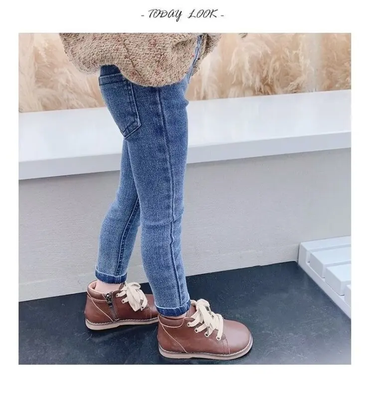 Spring Autumn Denim Pants Children Jeans  Casual Girls JeanTrousers  Clothes Children Bottoms Baby Clothes 1 2 3 4 5 6 7 Years