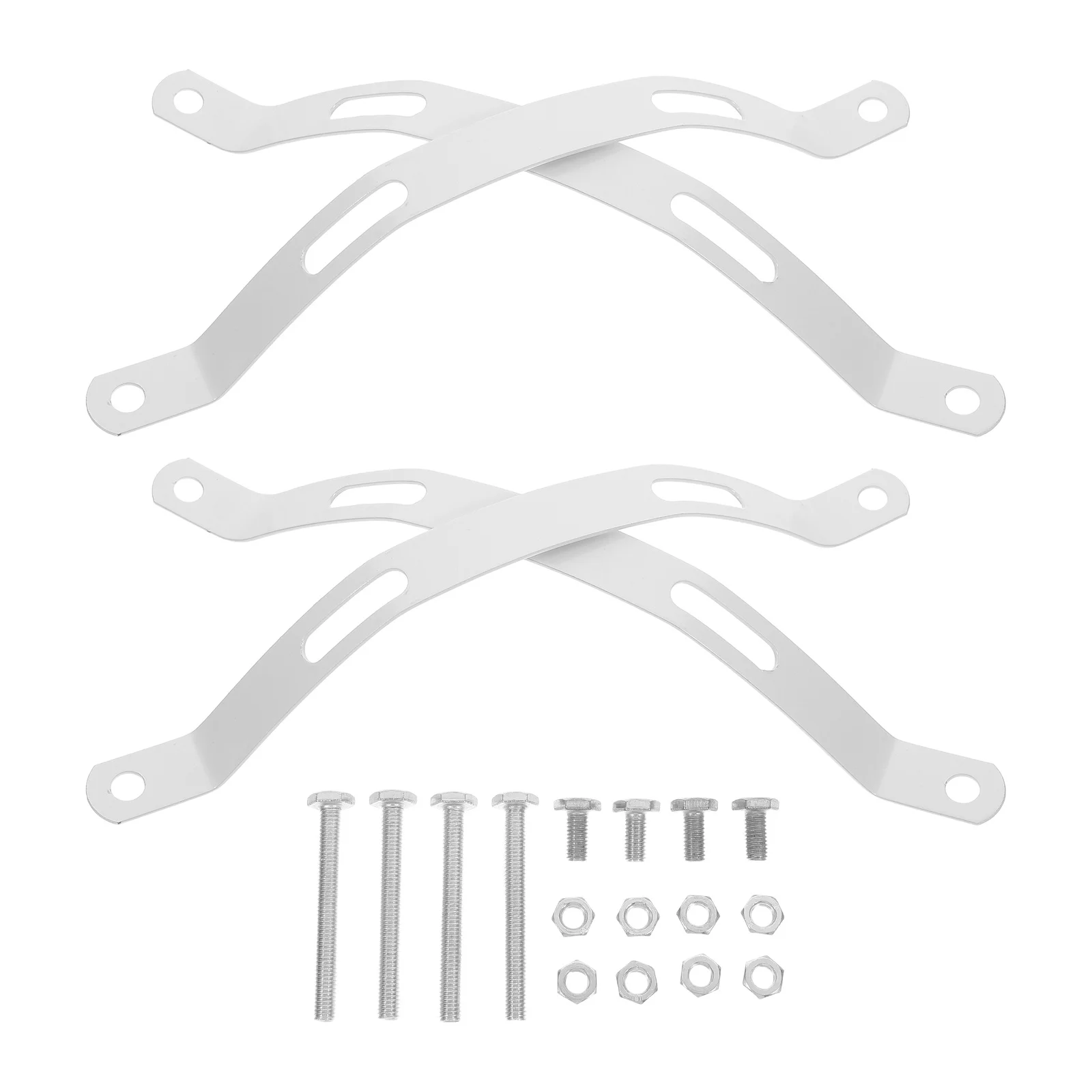 

1Set Solar Light Pole Mounting Bracket Extension Kit for Outdoor Lamp Post Street Light Installation Iron Sheet