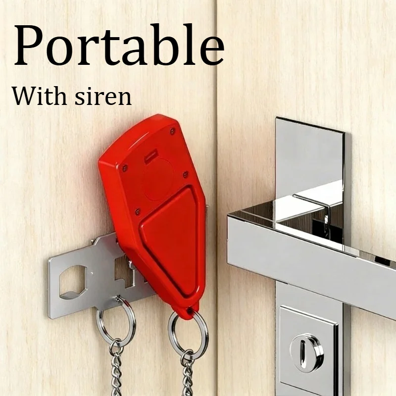 

Портативная сигнализация, противоугонный дверной блокировщик с сигнализацией, внутренняя дверь 80 дБ, дверной зазор, менее 2 мм, для квартиры/путешествий/бизнеса