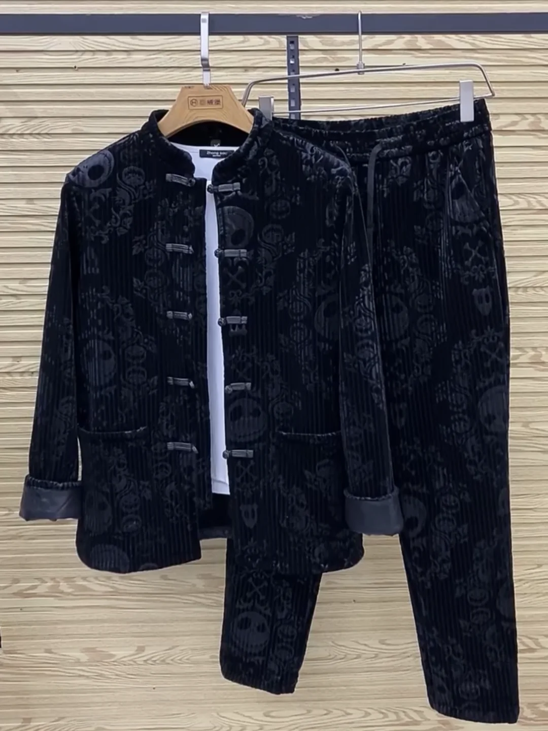 faionable-lightweight-luxury-men's-new-autumn-winter-fce-lined-button-down-tang-suit-set-3d-tailoring-iron-free-youth-ca