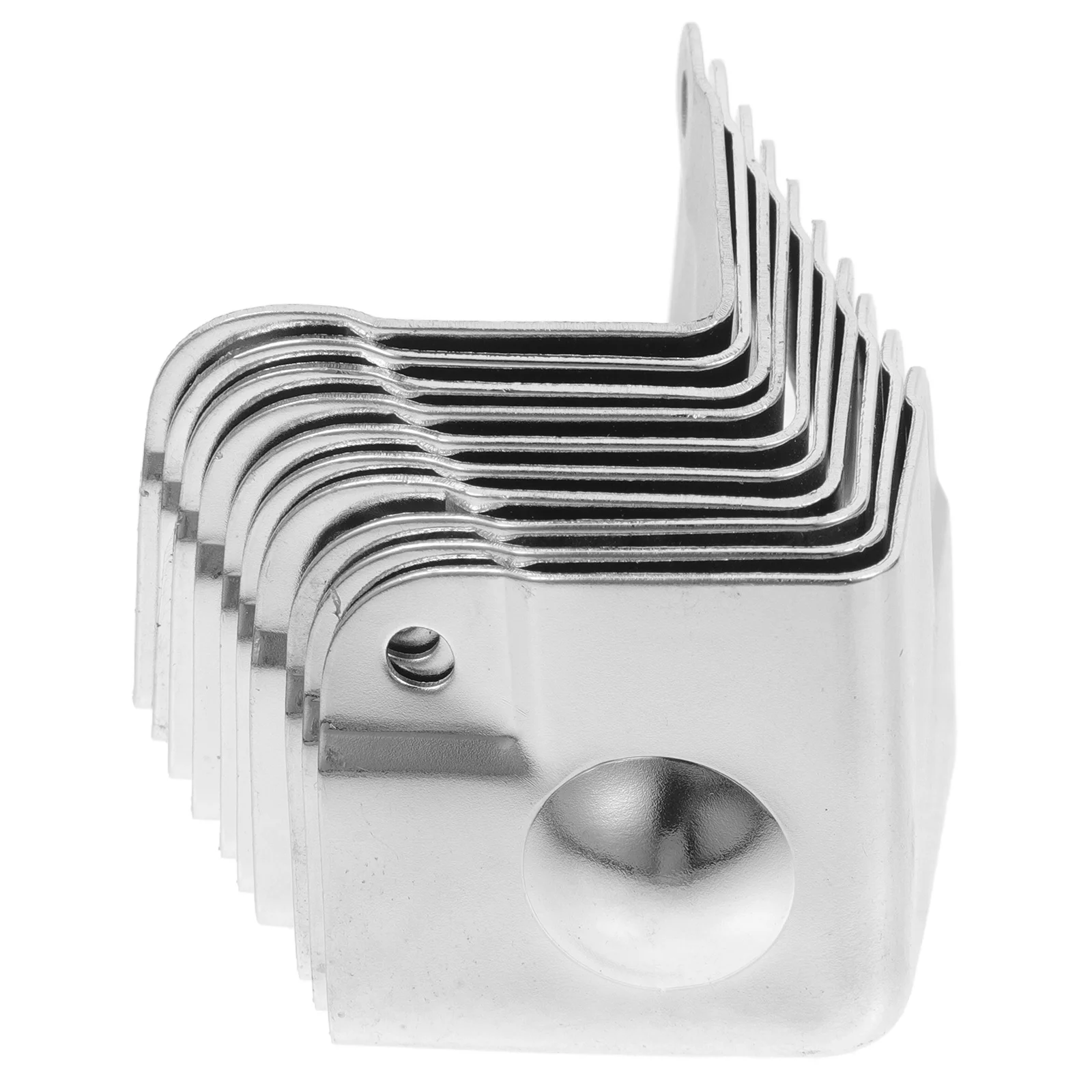

10Pcs Heavy Duty Metal Corner Guards for Furniture and Packaging Edge Protection for Table Corners and Wooden Cases
